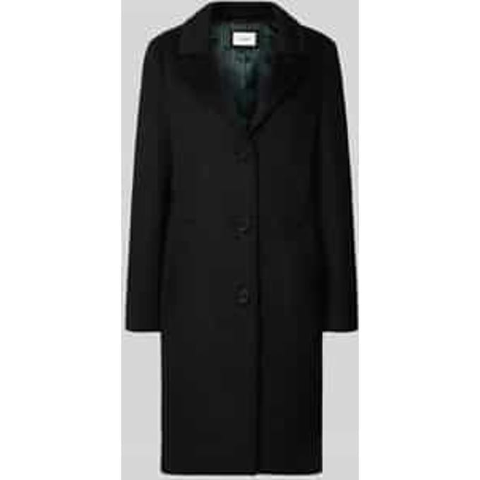 Regular Fit mantel met wol-aandeel