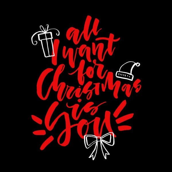 All I Want For Christmas Women's T-Shirt - Black - 3XL