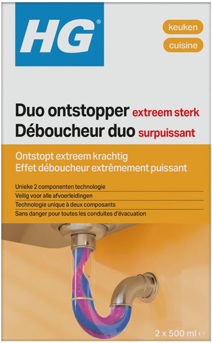 HG - Duo Ontstopper - 6 x 1 liter - Voordeelverpakking
