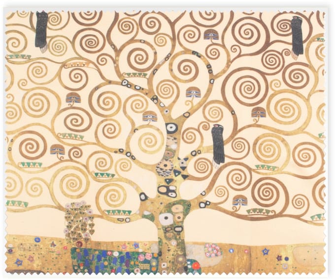 Brillendoekje Microfiber – Gustav Klimt Boom 15x18 cm – museumwebshop.com