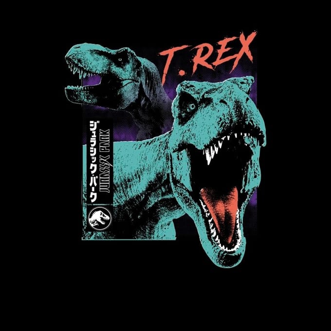Jurassic Park T-REXES Men's T-Shirt - Zwart - S