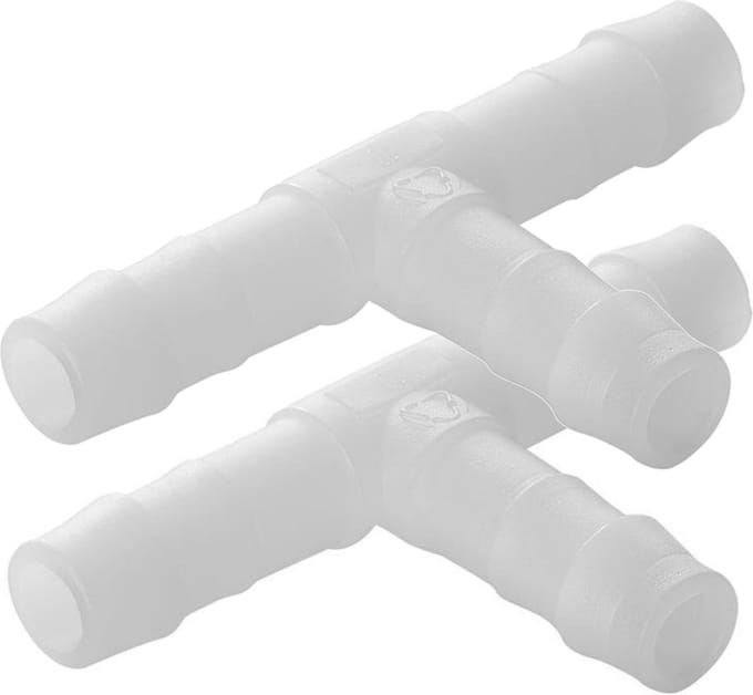 ProPlus Slangtule T-stuk - Ø 10 mm - Temperatuurbestendig - Set van 2
