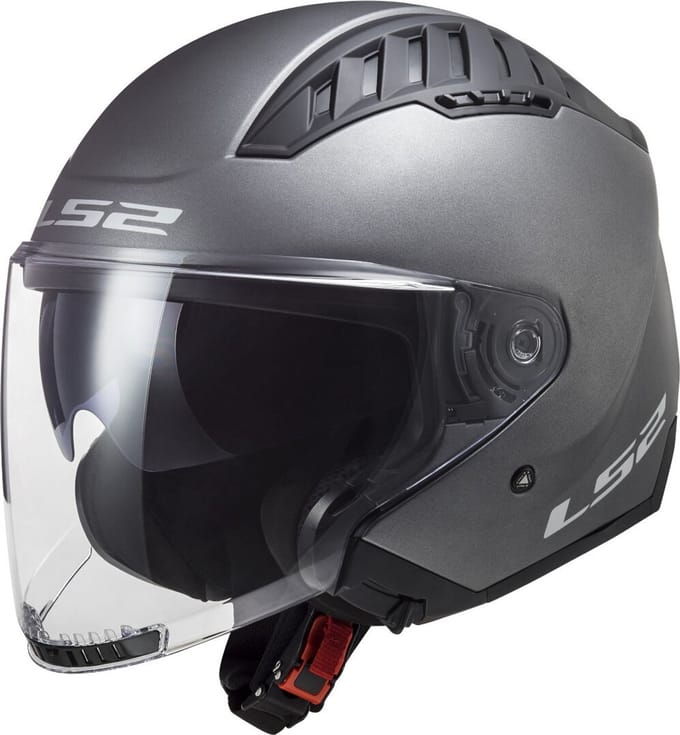 LS2 OF600 Copter II Mat Titanium 06 Jethelm - Helm