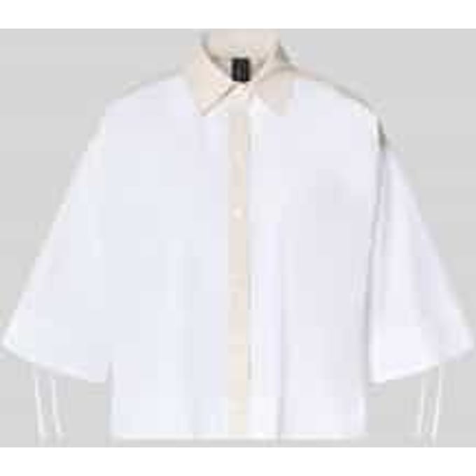 Boxy fit blouse met 3/4-mouw