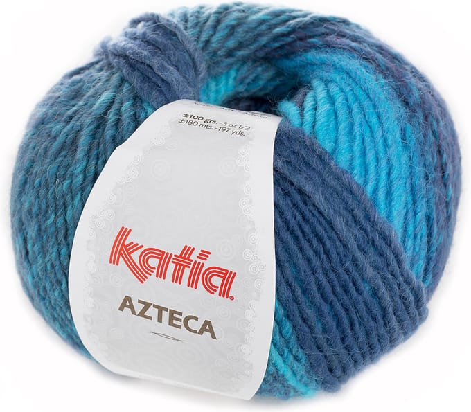 Katia Azteca - 7851 waterblauw - Wol/Acryl Garen