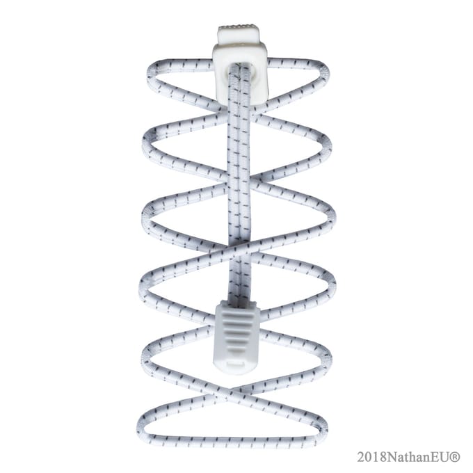 Nathan Run Laces Reflective White - Veters