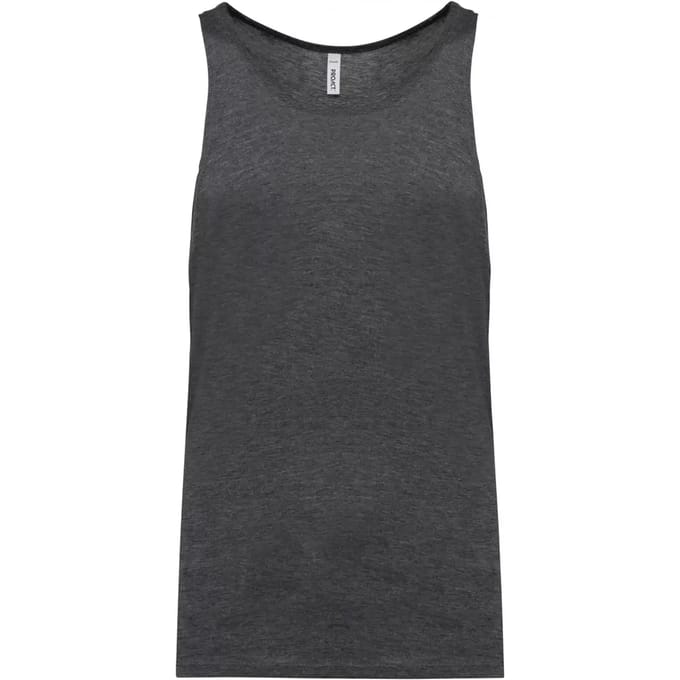 Triblend herentanktop sportshirt 'Proact' Dark Grey - S