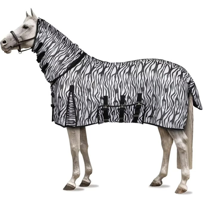 Vliegendeken voor paarden met buikflap Horze Defender