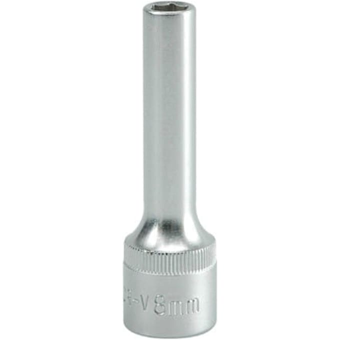 YATO 8 mm 1/2" Lange 6-hoek Dop, CRV