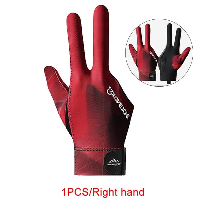 1 pièce Gants de Billard Trois Doigts Écran Tactile Silicone Antidérapant Résistant à l'Usure Respirant Séchage Rapide
