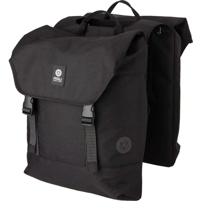 AGU Essentials DWR Dubbele Fietstas Urban Klickfix Zwart - 36 L