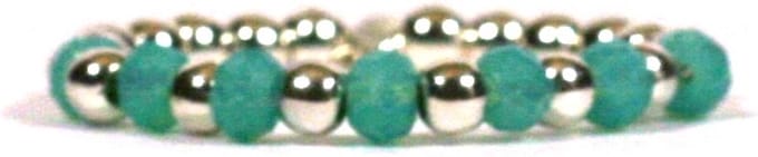 Heaven Eleven - 925 Zilver ring - turkoois stenen - one size fits all