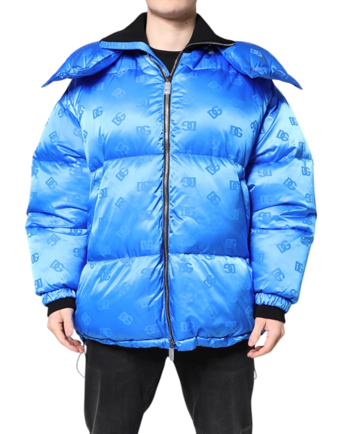 Pufferjack met Allover Logo Print