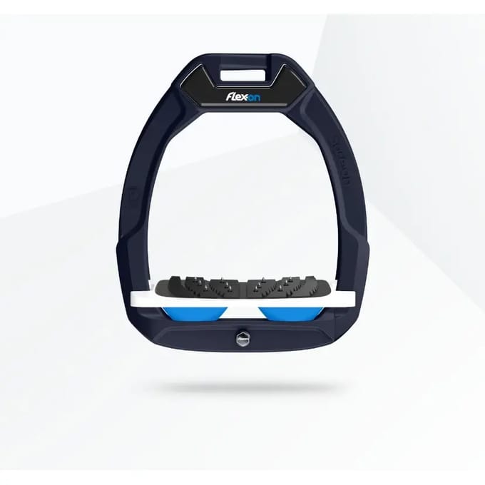 Veiligheidsstijgers Paardrijden Ingelend Ultra Grip Groen/Wit/Blauw Flex-On Safe-On