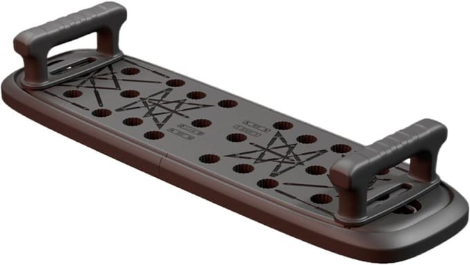 Push Up Board - Kracht Trainer - Bovenlichaam Trainen - Kleurgecodeerd Systeem - 64 x 19 cm - Zwart