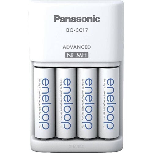 Panasonic Advanced BQ-CC17 + 4x eneloop AA Batterijlader NiMH AAA (potlood), AA (penlite)