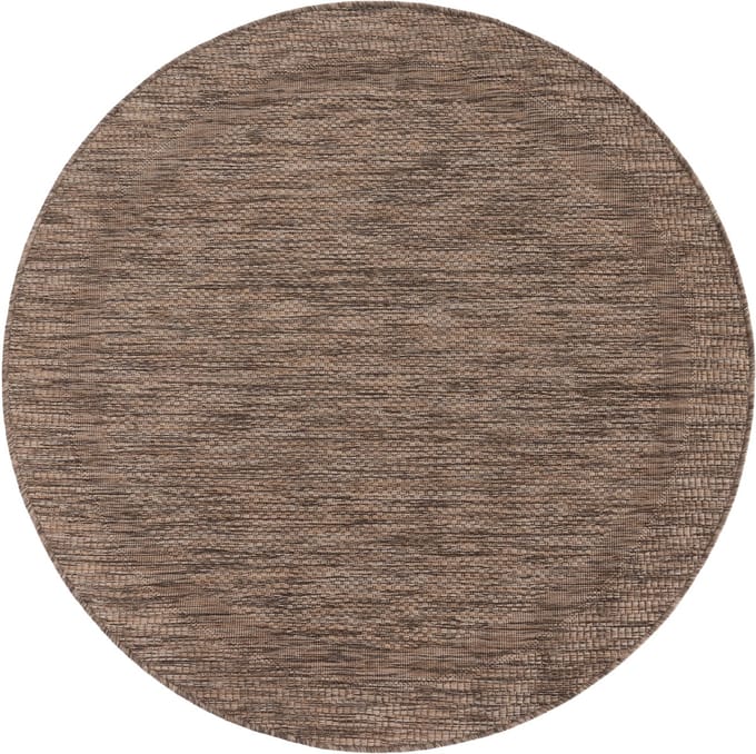 Flycarpets Binnen & Buitenkleed Romile - Kader / Lijstmotief - Bruin