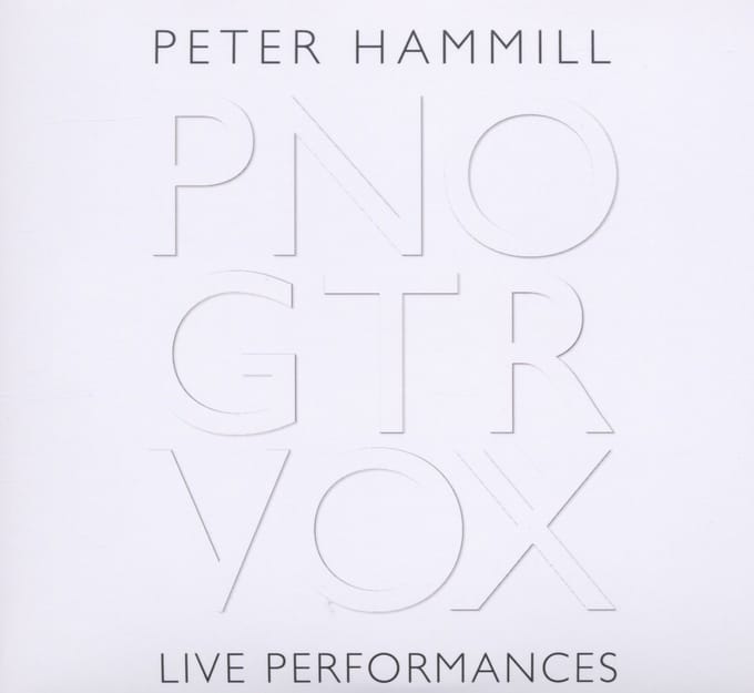 Peter Hammill - PNO GTR VOX Live Performances (CD)