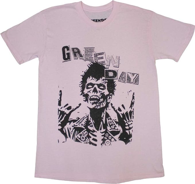 Green Day - Savior Zombie Heren T-shirt - L - Roze