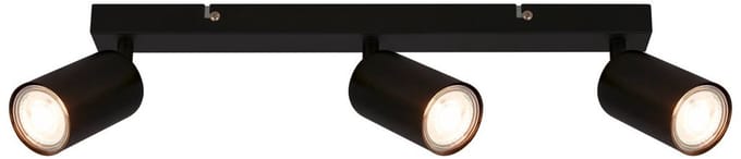 B.K.Licht - EEK A Opbouwspots - plafondspots - spotjes draaibaar - warm lich licht - 44cm - zwart