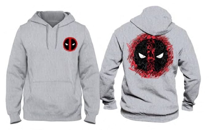 Marvel - Deadpool Logo Grijs Heren Sweat Hoodie - M