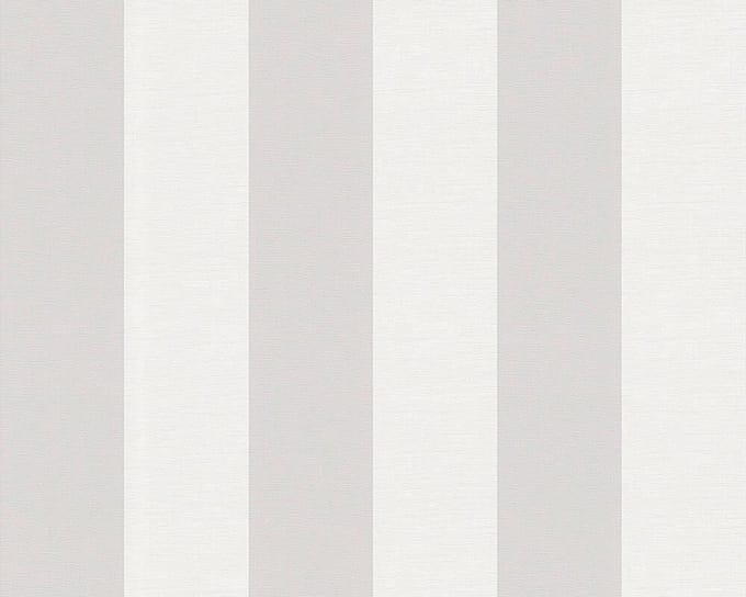 STREPEN BEHANG | Landelijk - grijs wit - A.S. Création Maison Charme