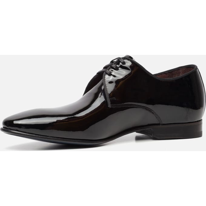 Floris van Bommel Floris van Bommel Veterschoenen zwart lak Leer