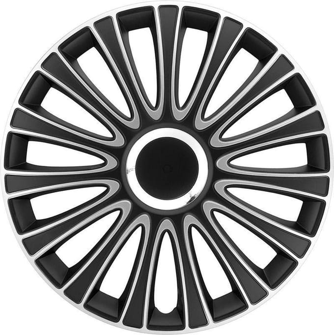 Autostyle Wieldoppen Lemans 14 Inch Abs Zwart/zilver Set Van 4