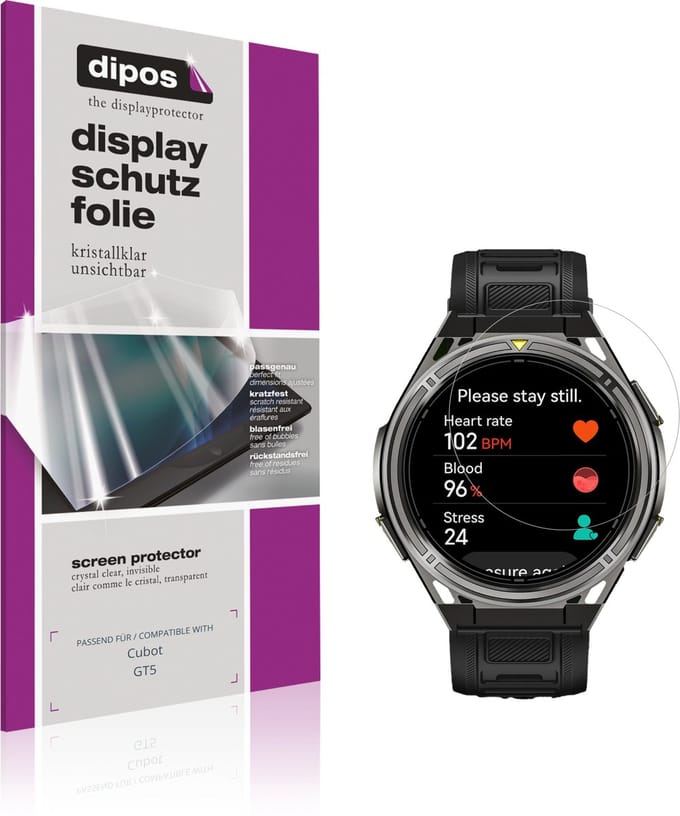 dipos – 6x Beschermfolie geschikt voor Cubot GT5 | Krasbestendige & heldere Screenprotector Ultra-Thin