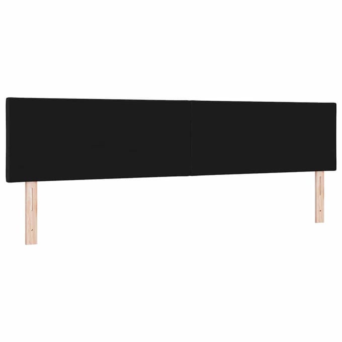 vidaXL Hoofdbord Zwart 200 cm Stof