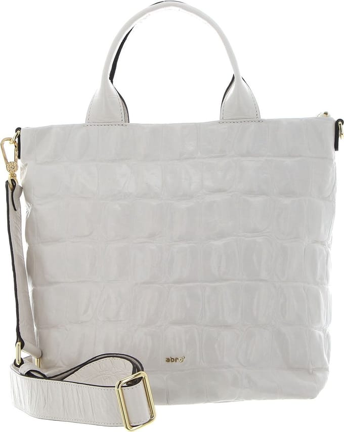 abro Leren Schoudertas Leather Primitivo Shopper Kaia Cream Crème