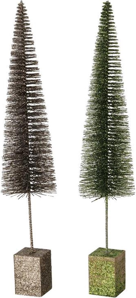 Boltze Home Kerstboom glitter H50cm (1 stuk) assorti