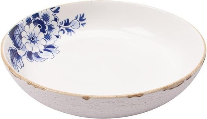 Heinen Delfts Blauw - Pastabord Blauw Bloesem - Porselein - 24 cm