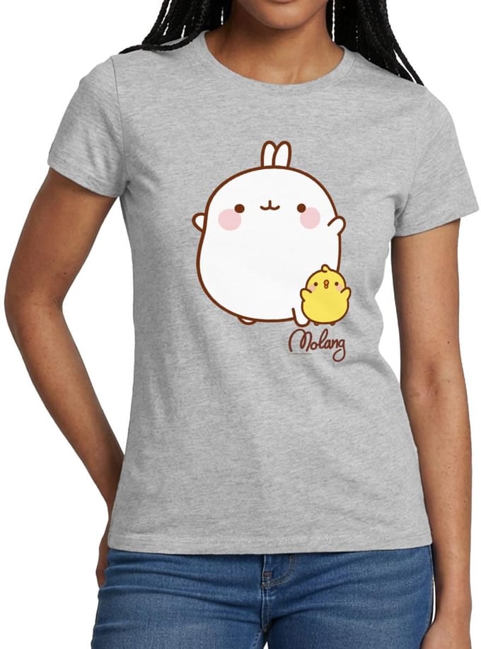 Molang Piu Piu Vrienden T-Shirt Dames