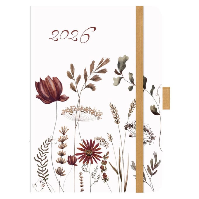 Luxe agenda groot- Autumn Flowers - 2026