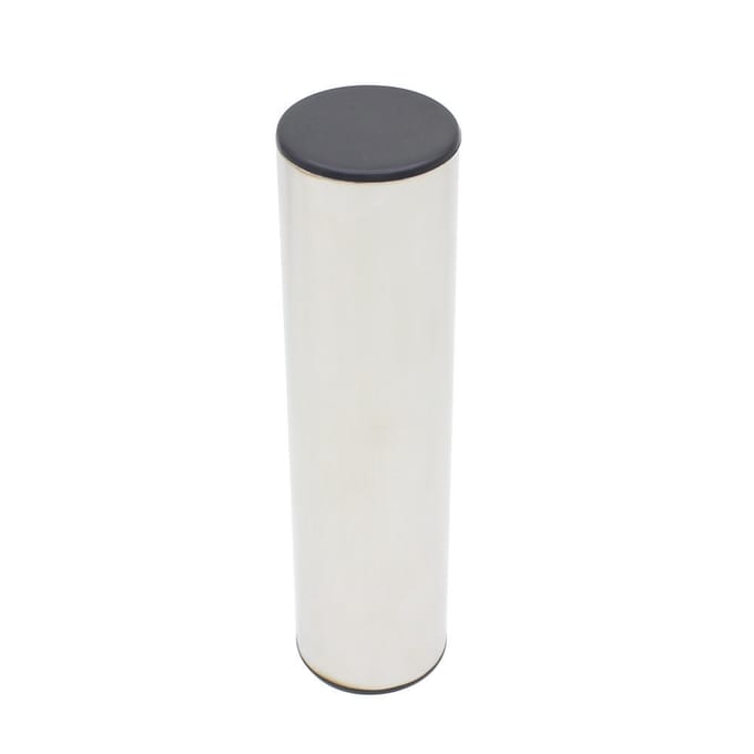 Professionele RVS Cilinder Zand Shaker Hand Percussie Zwart zilver