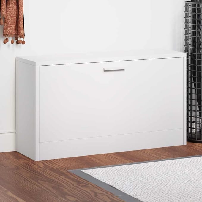 vidaXL - Schoenen - opbergkast - 80x24x45 - cm - wit