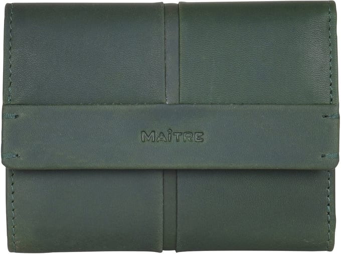 Maître Leren Portemonnee Birkenfeld Ilsebill Purse Lightgreen Donkergroen