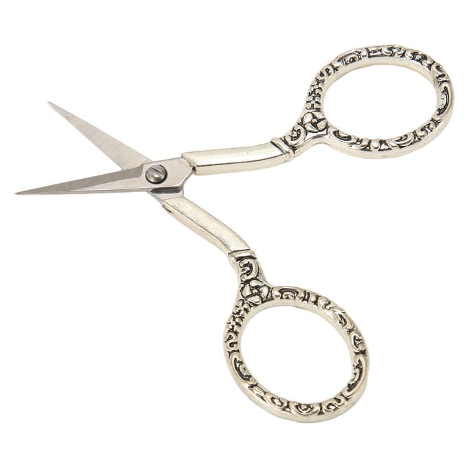 Borduur Schaar Retro Exquise Roestvrij Staal Naaischaar met Schede Ketting voor white