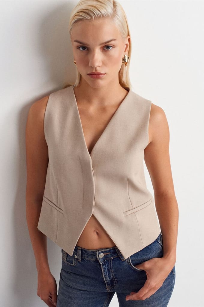 Crop Knop Vest