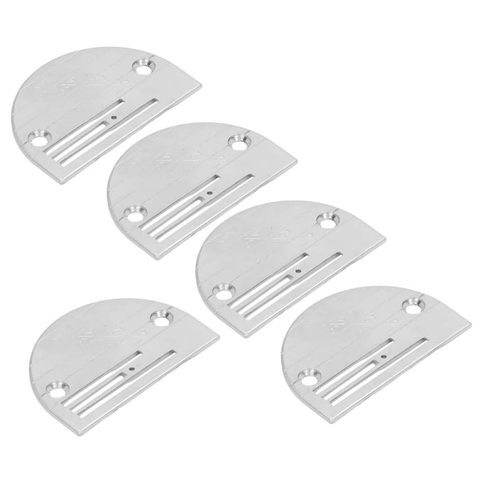 5 Pièces Plaque à Aiguille Triple Rangée Universelle Robuste Type B Accessoires de Plaque à Aiguille pour Industriel white