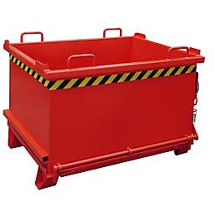 Bodemklepcontainer SB 750, rood