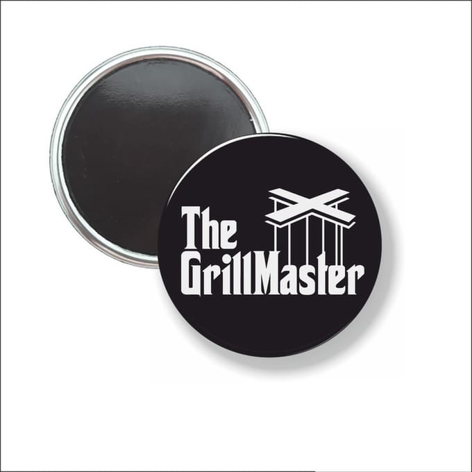 Button Met Magneet 58 MM - The Grillmaster - NIET VOOR KLEDING