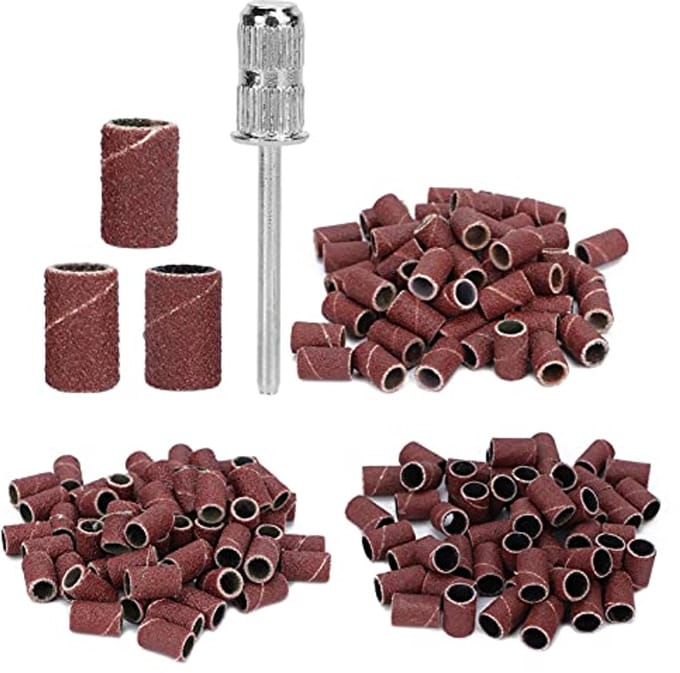 210 Stuks Schuurbanden voor Nagelboren en Manicure
