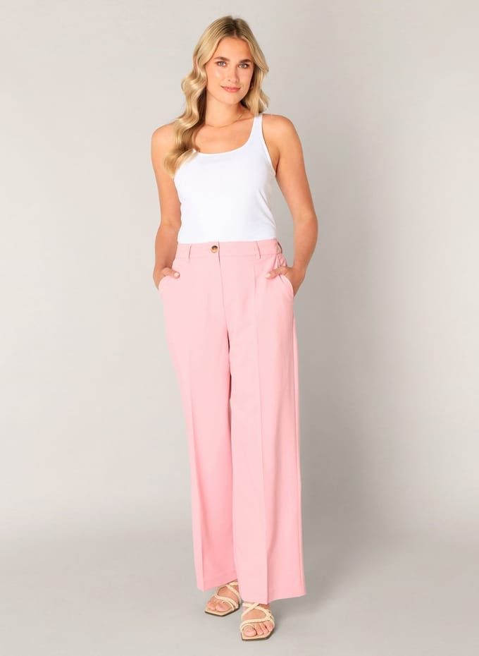 BASE LEVEL Yuna Pants - Soft Pink - maat W38 / L30