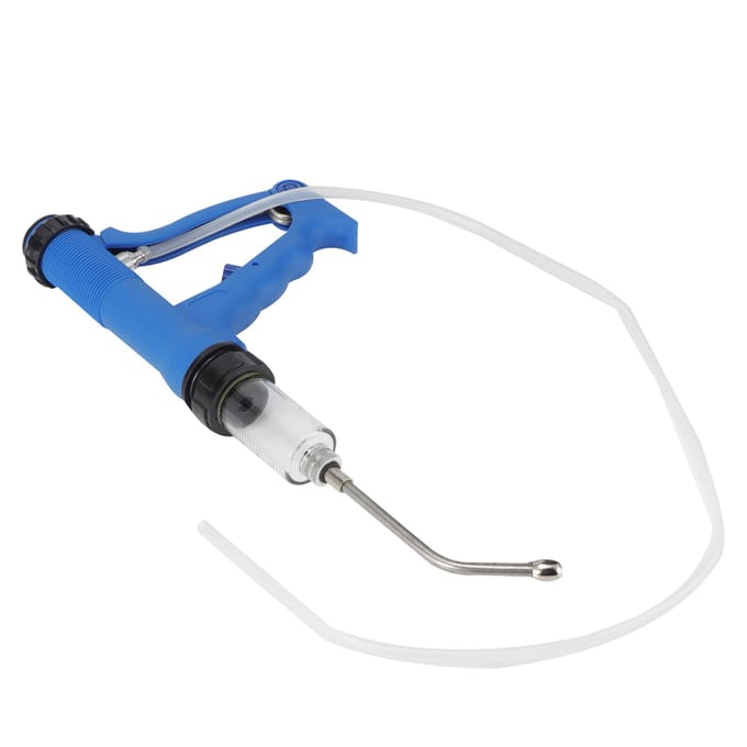 20ml Verstelbare Continue Spuit Voeding Oraal Op Injectiehulpmiddel voor Rundvee Schapen Geiten Vee blue