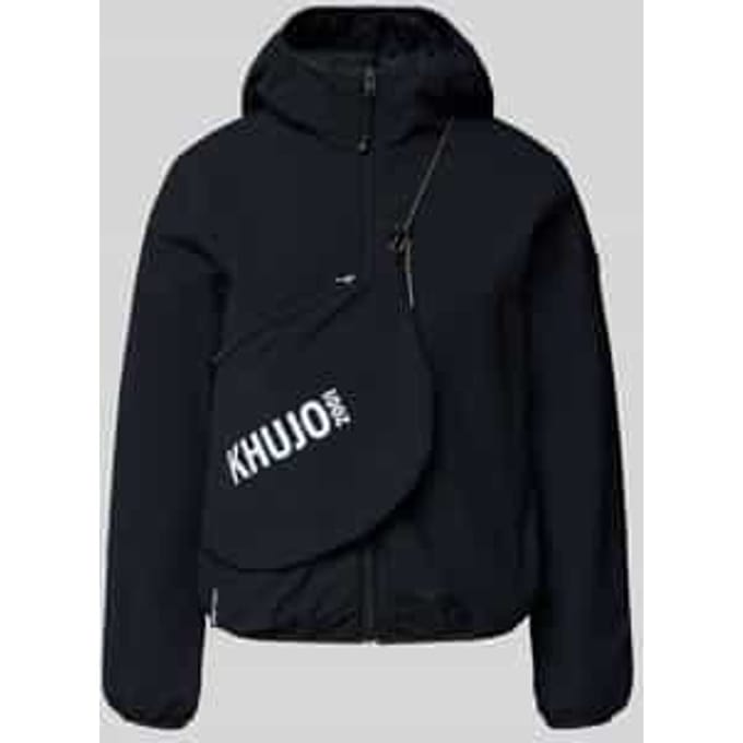 Jack met capuchon en labeldetail model 'SHELLY2'