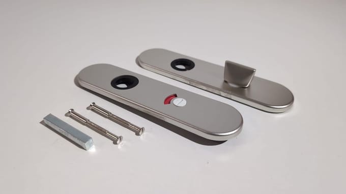Langschild wc aluminium ovaal 63/8MM