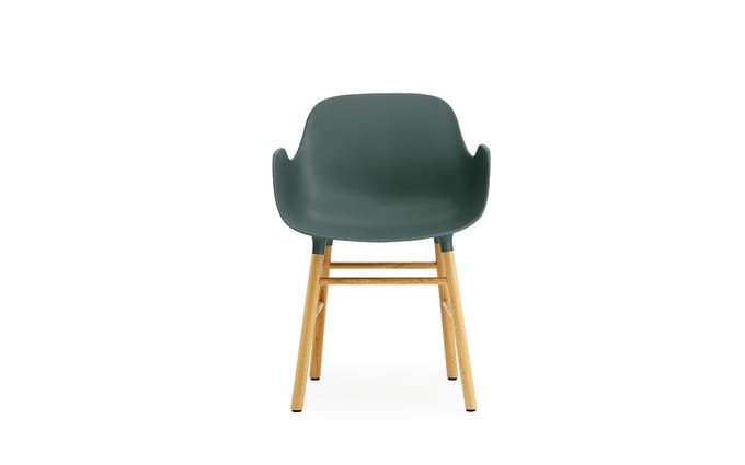 Normann Copenhagen - Form fauteuil met houten frame - groen - eiken
