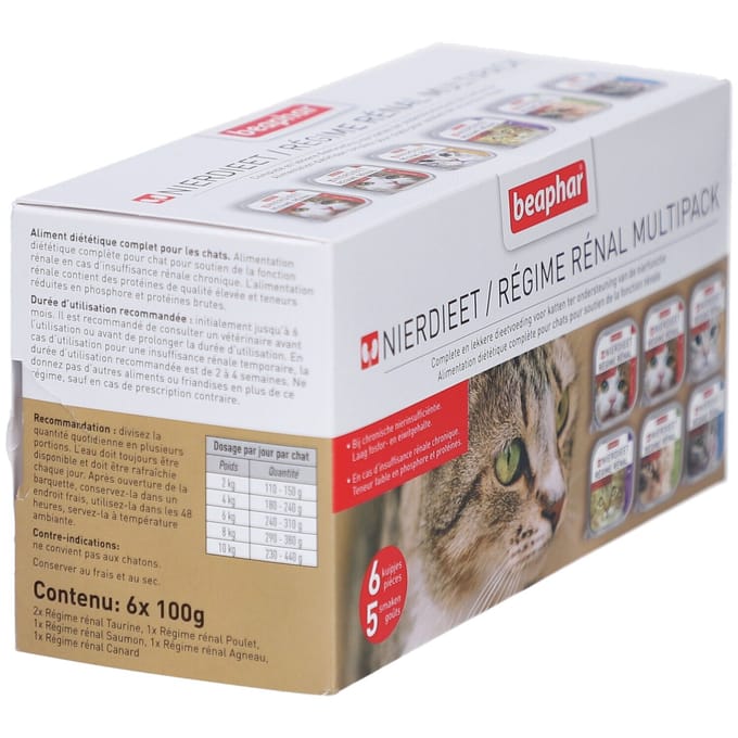 Beaphar® Nierdieet Multipack kat 6x100 Voeding